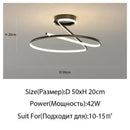 GobekUsa Heart Line LED Chandelier for Bedroom and Living Room