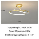GobekUsa Heart Line LED Chandelier for Bedroom and Living Room