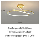 GobekUsa Heart Line LED Chandelier for Bedroom and Living Room