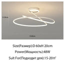 GobekUsa Heart Line LED Chandelier for Bedroom and Living Room