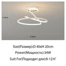 GobekUsa Heart Line LED Chandelier for Bedroom and Living Room