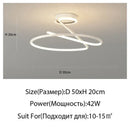GobekUsa Heart Line LED Chandelier for Bedroom and Living Room