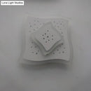 GobekUsa Modern LED Starry Flush Mount Wall Light in White: Triangle, Rhombus & Star Design for the Bedroom