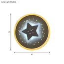 GobekUsa Modern LED Starry Flush Mount Wall Light in White: Triangle, Rhombus & Star Design for the Bedroom