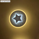 GobekUsa Modern LED Starry Flush Mount Wall Light in White: Triangle, Rhombus & Star Design for the Bedroom