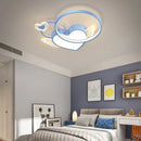 GobekUsa Heart Shape LED Ceiling Light for Girls Room, Bedroom, or Children's Room