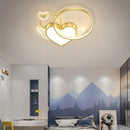 GobekUsa Heart Shape LED Ceiling Light for Girls Room, Bedroom, or Children's Room