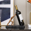 GobekUsa Hercules Figurines Wine Rack: Modern Resin Desktop Organizer & Book Stand
