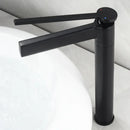 GobekUsa Brass Deck Mounted Basin Faucet Single Handle Hot Cold Mixer for Bathroom Sink