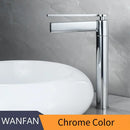 GobekUsa Brass Deck Mounted Basin Faucet Single Handle Hot Cold Mixer for Bathroom Sink