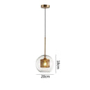 GobekUsa Glass Pendant Lights: Nordic Style Dining Kitchen Bedroom Lighting Fixtures