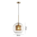 GobekUsa Glass Pendant Lights: Nordic Style Dining Kitchen Bedroom Lighting Fixtures