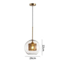 GobekUsa Glass Pendant Lights: Nordic Style Dining Kitchen Bedroom Lighting Fixtures
