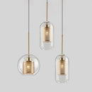 GobekUsa Glass Pendant Lights: Nordic Style Dining Kitchen Bedroom Lighting Fixtures