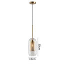 GobekUsa Glass Pendant Lights: Nordic Style Dining Kitchen Bedroom Lighting Fixtures