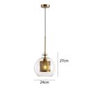 GobekUsa Glass Pendant Lights: Nordic Style Dining Kitchen Bedroom Lighting Fixtures