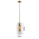 GobekUsa Glass Pendant Lights: Nordic Style Dining Kitchen Bedroom Lighting Fixtures