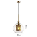 GobekUsa Glass Pendant Lights: Nordic Style Dining Kitchen Bedroom Lighting Fixtures