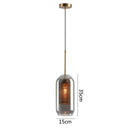 GobekUsa Glass Pendant Lights: Nordic Style Dining Kitchen Bedroom Lighting Fixtures