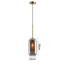 GobekUsa Glass Pendant Lights: Nordic Style Dining Kitchen Bedroom Lighting Fixtures