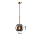 GobekUsa Glass Pendant Lights: Nordic Style Dining Kitchen Bedroom Lighting Fixtures