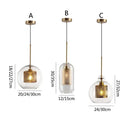 GobekUsa Glass Pendant Lights: Nordic Style Dining Kitchen Bedroom Lighting Fixtures
