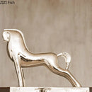 GobekUsa Horse Resin Sculpture Modern Desk Decoration Ornaments Room Decor Aesthetics