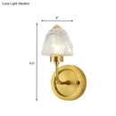 GobekUsa Contemporary Gold Ice Cube Wall Sconce"
or
"Modern Gold Crystal Wall Light Fixture