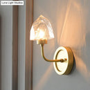 GobekUsa Contemporary Gold Ice Cube Wall Sconce"
or
"Modern Gold Crystal Wall Light Fixture