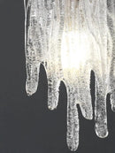 GobekUsa Icicle Glass Pendant Light for High-End Bedroom & Living Room Decor