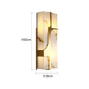 GobekUsa Imitation Marble LED Wall Lamp - European Retro 50CM Villa Living Room Light