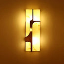 GobekUsa Imitation Marble LED Wall Lamp - European Retro 50CM Villa Living Room Light