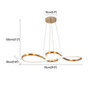 GobekUsa Acrylic LED Chandelier Pendant Light Minimalist Ceiling Lamp for Modern Decor