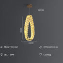 GobekUsa Crystal LED Pendant Chandeliers for Luxury Living Room Decor