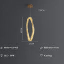 GobekUsa Crystal LED Pendant Chandeliers for Luxury Living Room Decor