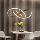GobekUsa Hanging Lamp Moedern Led Pendant Light For Living Room Bedroom Dining Room Kitchen Lustres White&Black&Gold Pendant Lamp Fixture