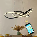 GobekUsa Hanging Lamp Moedern Led Pendant Light For Living Room Bedroom Dining Room Kitchen Lustres White&Black&Gold Pendant Lamp Fixture