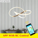 GobekUsa Hanging Lamp Moedern Led Pendant Light For Living Room Bedroom Dining Room Kitchen Lustres White&Black&Gold Pendant Lamp Fixture