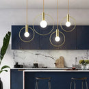 GobekUsa Ins Wind Single Head Pendant Light - Bedroom Dinning Bar Porch Hanging Lamp