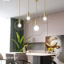 GobekUsa Ins Wind Single Head Pendant Light - Bedroom Dinning Bar Porch Hanging Lamp