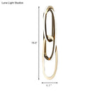 GobekUsa Modern Aluminium Gold LED Wall Sconce for Living Room