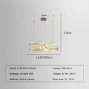 GobekUsa Crystal LED Pendant Lights Remote Control Dimmable Suspension Lamp