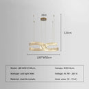 GobekUsa Crystal LED Pendant Lights Remote Control Dimmable Suspension Lamp