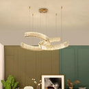 GobekUsa Crystal LED Pendant Lights Remote Control Dimmable Suspension Lamp