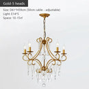 GobekUsa Iron Crystal Chandelier: Modern Industrial Luxury for Home Lighting