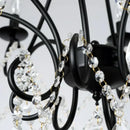 GobekUsa Iron Crystal Chandelier: Modern Industrial Luxury for Home Lighting