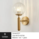 GobekUsa Iron LED Sconce Lamp for Modern Bedroom and Living Room Lighting