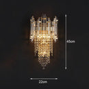 GobekUsa Crystal Wall Lamp: Modern Luxury LED Lighting for Living Room, Bedroom, and Staircase