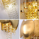 GobekUsa Crystal Wall Lamp: Modern Luxury LED Lighting for Living Room, Bedroom, and Staircase