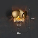 GobekUsa Crystal Wall Lamp: Modern Luxury LED Lighting for Living Room, Bedroom, and Staircase